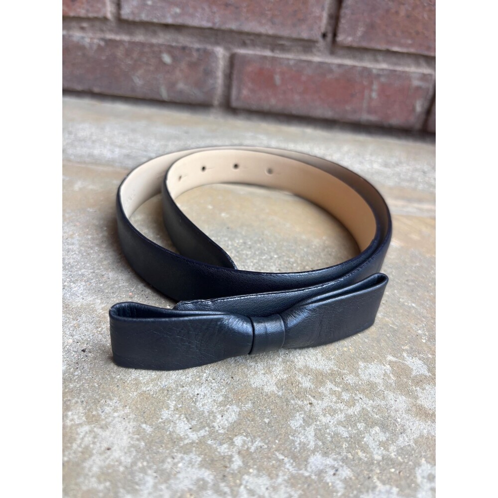 Casual Corner Leather Bow Belt